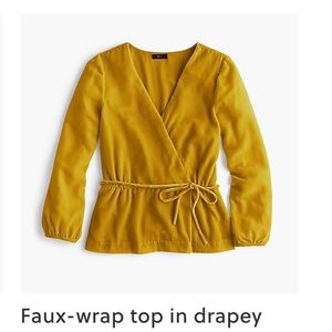NWT Jcrew faux wrap top